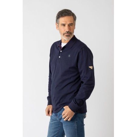 POLO BÁSICO LISO MANGA LARGA