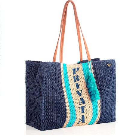 BOLSO FIBRAS VEGETALES TURQUESA