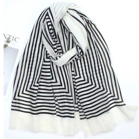 FOULARD BLANCO Y NEGRO