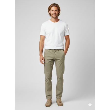 TEXTURED LONG TROUSERS