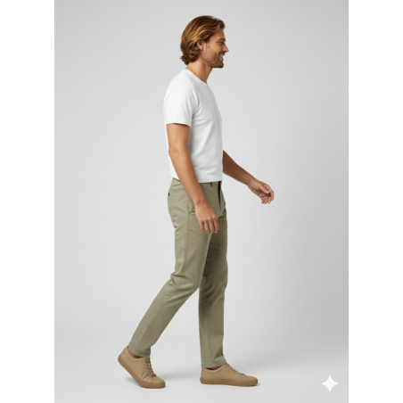 TEXTURED LONG TROUSERS