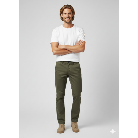 TEXTURED LONG TROUSERS