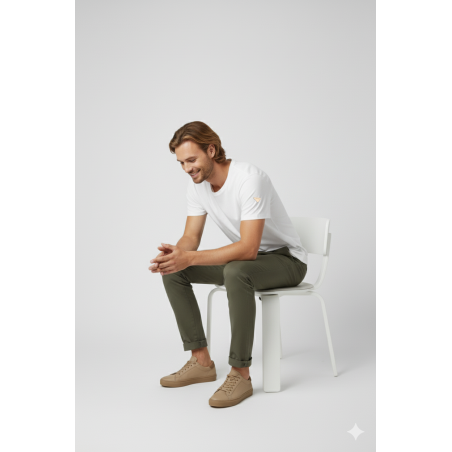 TEXTURED LONG TROUSERS