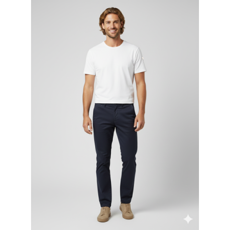 TEXTURED LONG TROUSERS