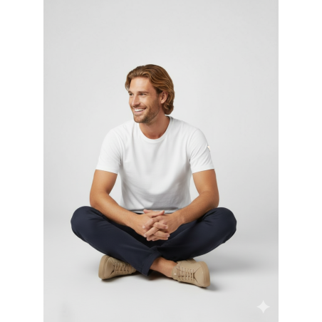 TEXTURED LONG TROUSERS
