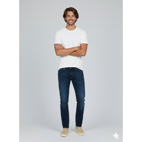MID WASH REGULAR JEANS