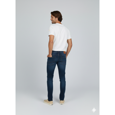 MID WASH REGULAR JEANS