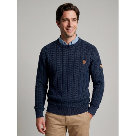 Jersei de punt amb textura trenada