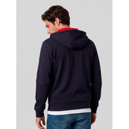 NEVY BLUE PRIVATA SP-UP HOODIE