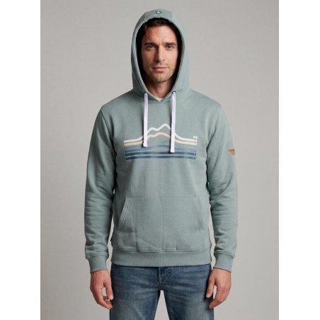 PRIVATA HOODIE WITH MOUNTAIN GRAPHIC