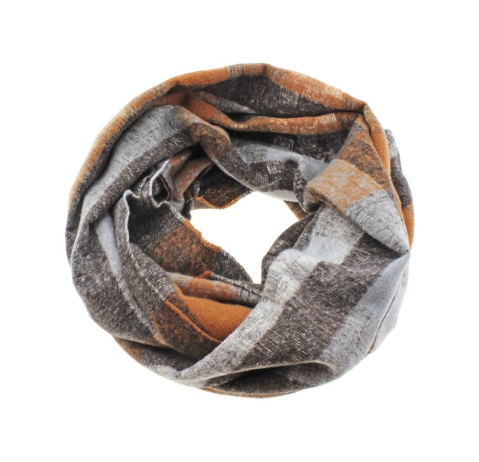 Bufanda circular caballero gris