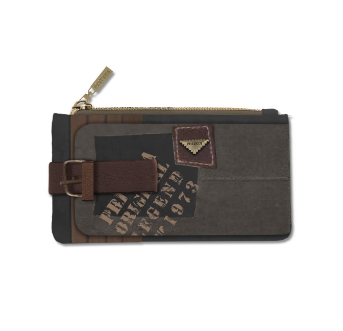 Cartera Privata "RECYCLE" antracita