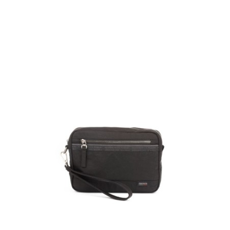 Bolso de mano de hombre Antares en nylon color negro