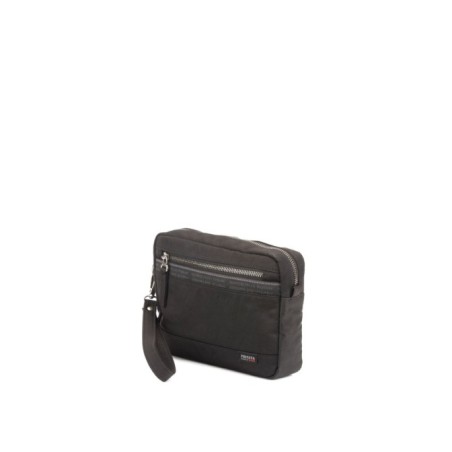 Bolso de mano de hombre Antares en nylon color negro