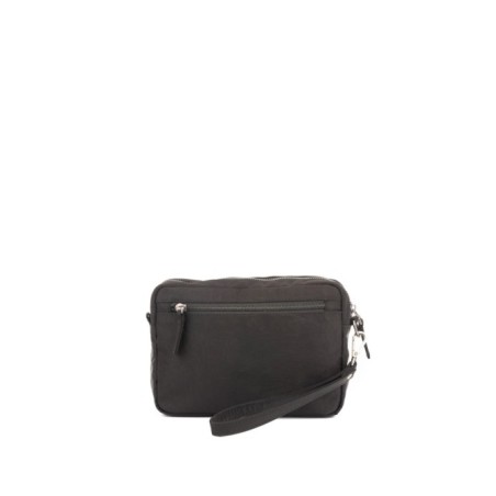 Bolso de mano de hombre Antares en nylon color negro