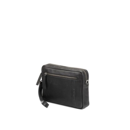 Bolso de mano de hombre Cool en piel color negro